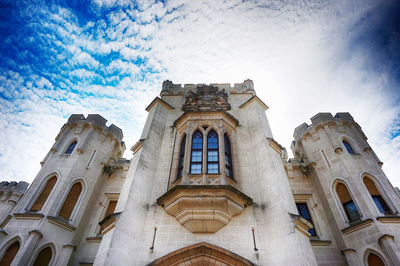 Low angle view of historical building against sky