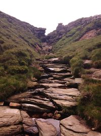 Stream flowing through rocks