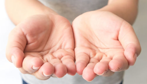 Close-up of baby feet