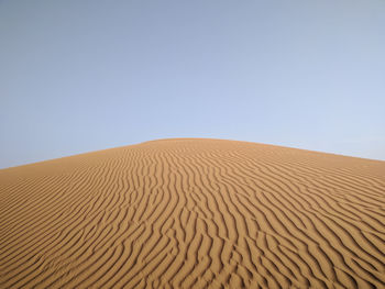 Sand dune with ripple pattern in the sand