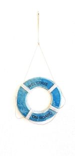 High angle view of blue metal on white background