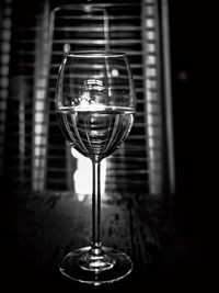 Close-up of wineglass