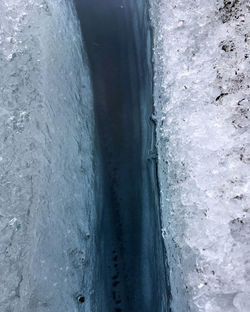 Scenic view of sea during winter