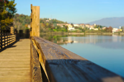 Close-up of water against clear sky