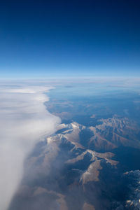 Aerial view of landscape against sky