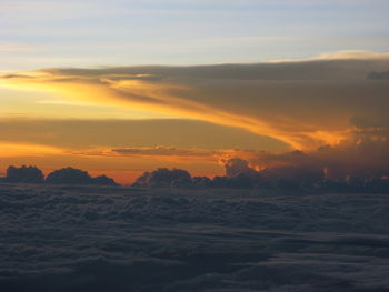 Scenic view of sky at sunset