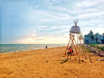 People at beach