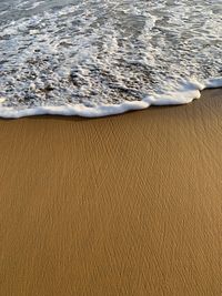 High angle view of beach