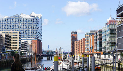 Panoramic view of cityscape against sky