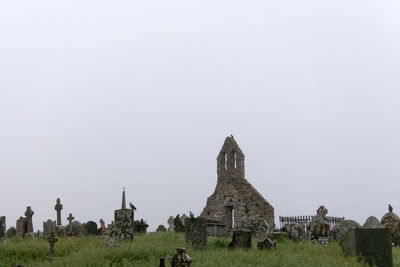 Panoramic view of temple against clear sky