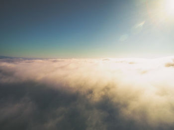 Low angle view of cloudy sky