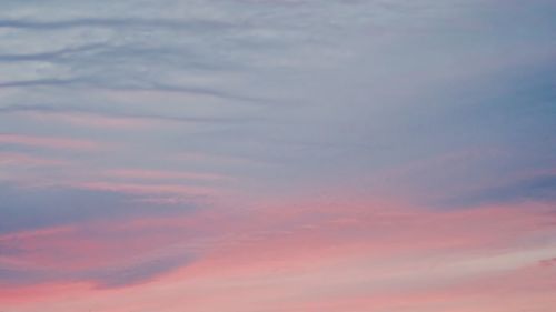 Low angle view of sky at sunset