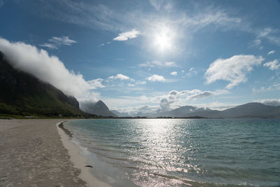 Scenic view of sea against sky