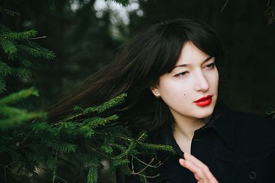 Portrait of young woman