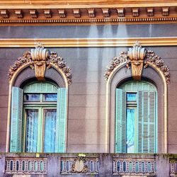 Low angle view of building facade
