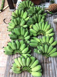 High angle view of fruits for sale in market