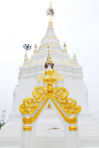 Low angle view of buddha statue