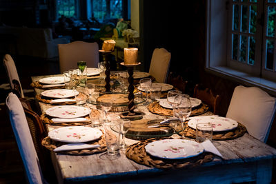 Close-up of food on table at home