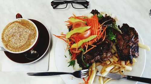 Close-up of food in plate