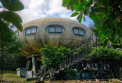 Built structure with trees in background