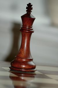 Close-up of chess pieces