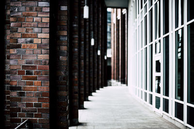 Corridor of building with leading lines