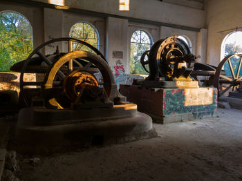 Interior of old abandoned factory