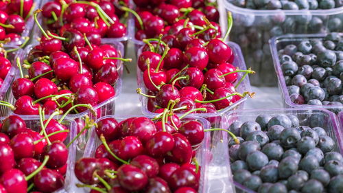 Fruits for sale at market stall