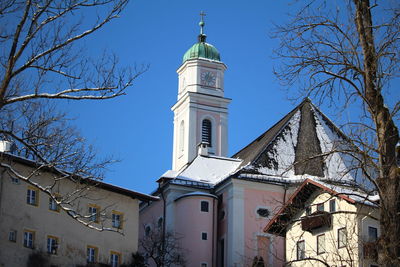 Low angle view of church against sky