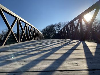 Bridge against clear sky