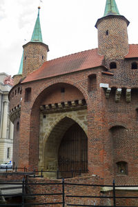 Low angle view of historical building against sky