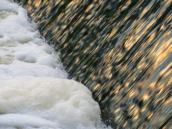 Close-up of water flowing over land