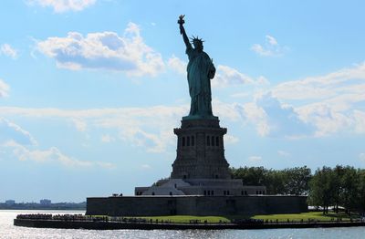 Low angle view of statue