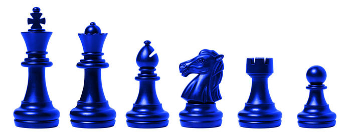 Close-up of chess pieces