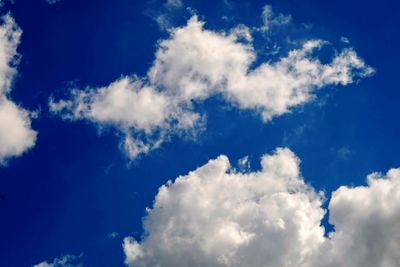 Low angle view of clouds in sky