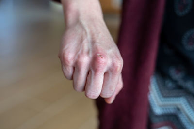 Close-up of hands