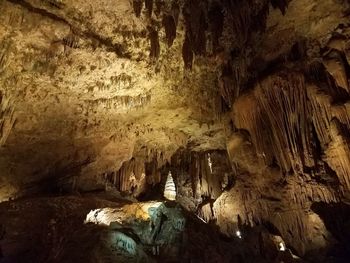 Rock formation in cave