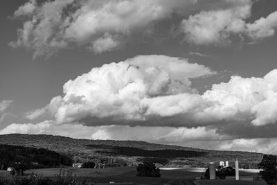 Panoramic view of landscape against sky