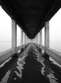 View of bridge over sea