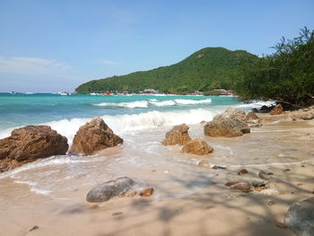 Scenic view of sea against sky