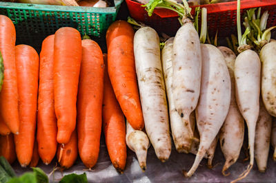 Close-up of carrots