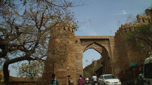 Low angle view of historical building