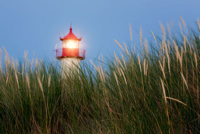 Lighthouse against clear sky