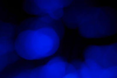 Defocused image of blue lights