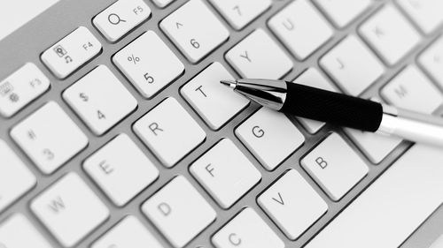 Close-up of computer keyboard