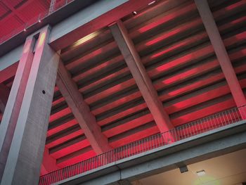 Low angle view of illuminated building