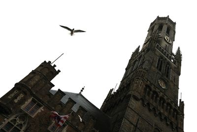 Low angle view of clock tower