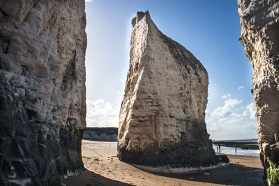 Low angle view of a cliff