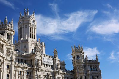 Low angle view of buildings against sky