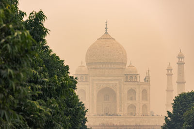 View of historical building against clear sky